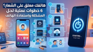 هاتفك معلق على الشعار؟ 6 خطوات عملية لحل المشكلة وإستعادة الهاتف 2 هاتفك معلق على الشعار؟ 6 خطوات عملية لحل المشكلة وإستعادة الهاتف