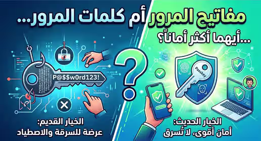 مفاتيح المرور أم كلمات المرور أيهما أكثر أماناً ؟