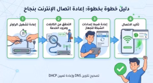 الواي فاي متصل لكن لا يوجد إنترنت